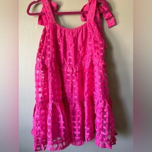 Entro Pink Tiered Mini w/ Tie Straps